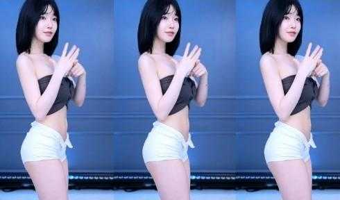 《BJ果汁超清热舞性感锁骨，高挑身材》