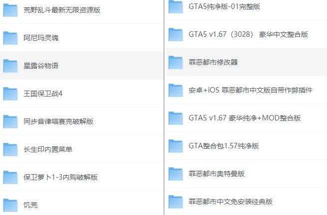 游戏资源合集（GTA系列，街机，PC&手机）